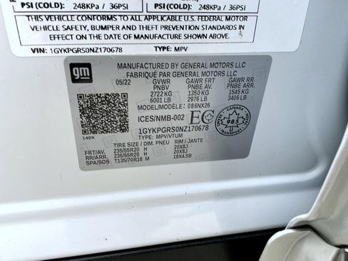 Used 2022 Cadillac XT6 Sport w/ Technology Package AWD/4WD image 27