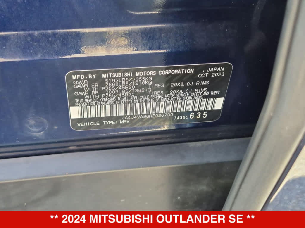 Used 2024 Mitsubishi Outlander SE AWD/4WD image 34
