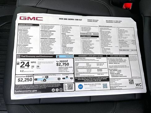 New 2026 GMC Sierra 1500 SLT w/ SLT Premium Plus Package AWD/4WD image 14