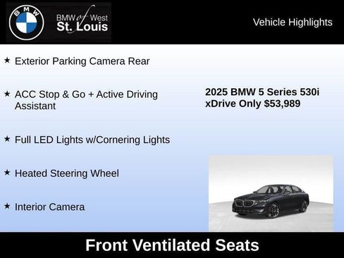 Certified 2025 BMW 530i xDrive 530i xDrive w/ Premium Package image 54