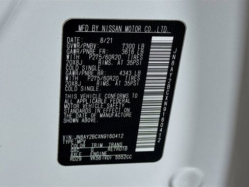 Used 2022 Nissan Armada SL image 43