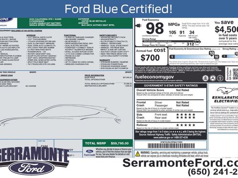 Certified 2023 Ford Mustang Mach-E California Route 1 AWD/4WD image 17