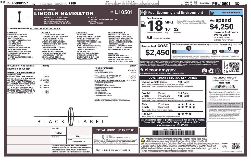 Used 2023 Lincoln Navigator L Black Label AWD/4WD image 19