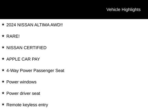 Certified 2024 Nissan Altima 2.5 SR w/ SR Premium Package AWD/4WD image 6