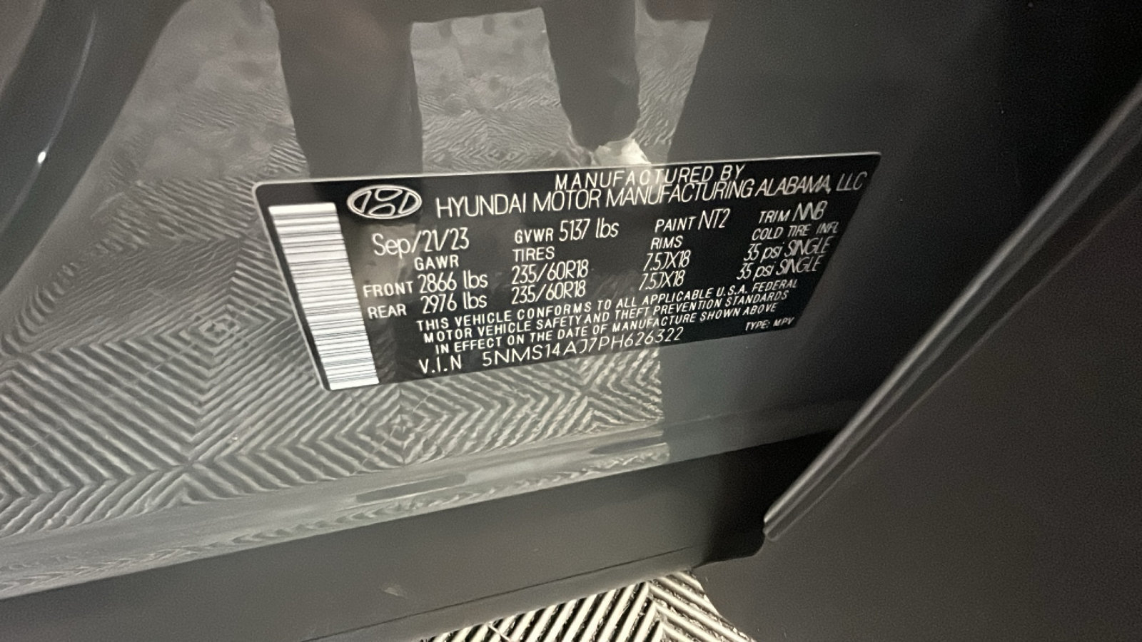 Certified 2023 Hyundai Santa Fe SE FWD image 13