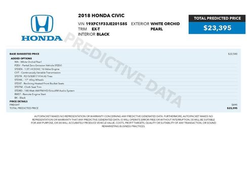 Used 2018 Honda Civic EX-T image 2