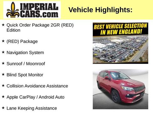Used 2022 Jeep Compass Limited w/ (RED) Package AWD/4WD image 3