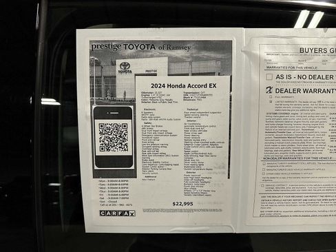 Used 2024 Honda Accord EX image 13