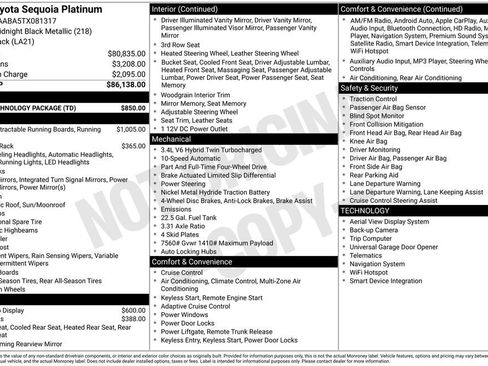 Used 2026 Toyota Sequoia Platinum w/ Tow Technology Package image 36