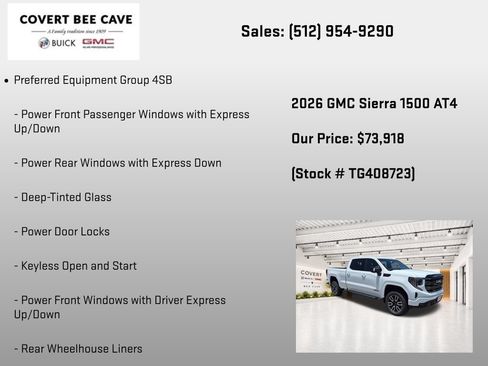 New 2026 GMC Sierra 1500 AT4 w/ AT4 Premium Package AWD/4WD image 7