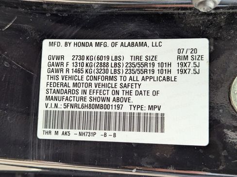 Used 2021 Honda Odyssey Touring image 29