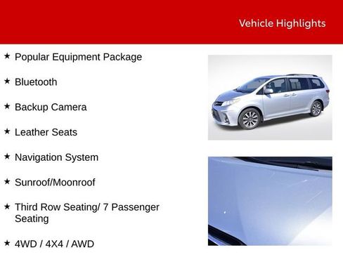 Used 2020 Toyota Sienna XLE w/ XLE Navigation Package image 9