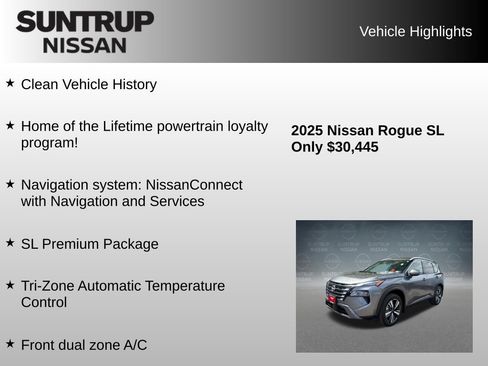 Used 2025 Nissan Rogue SL w/ SL Premium Package AWD/4WD image 8