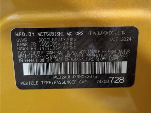 Used 2024 Mitsubishi Mirage ES FWD image 25