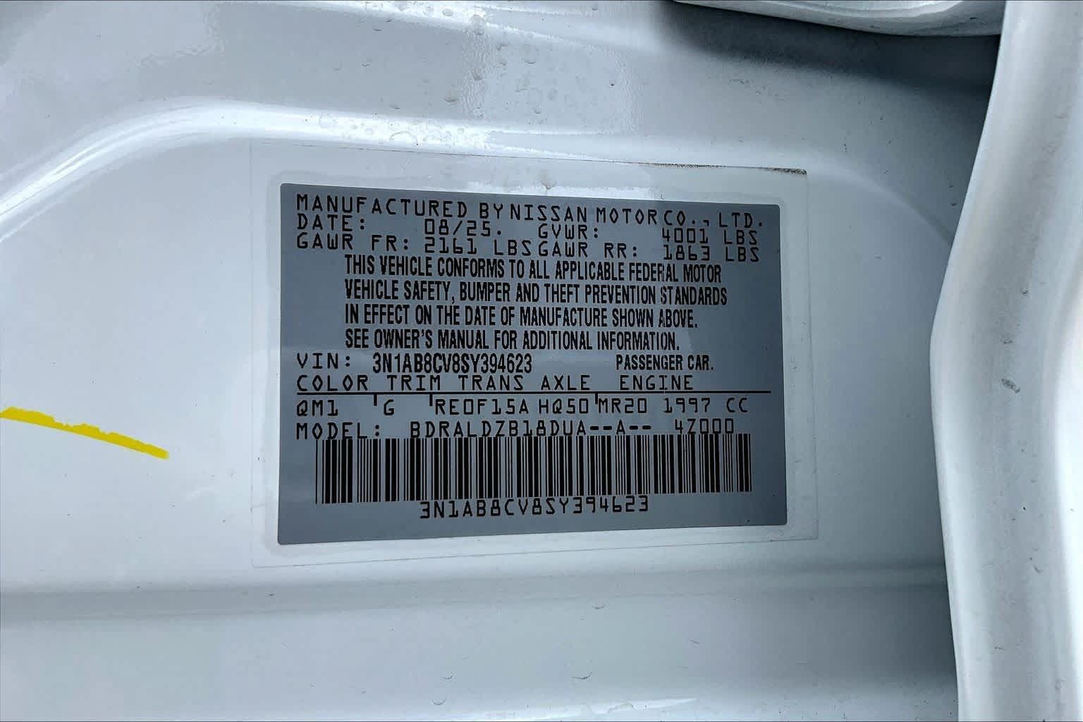 Used 2025 Nissan Sentra SV w/ Trunk Package FWD image 32