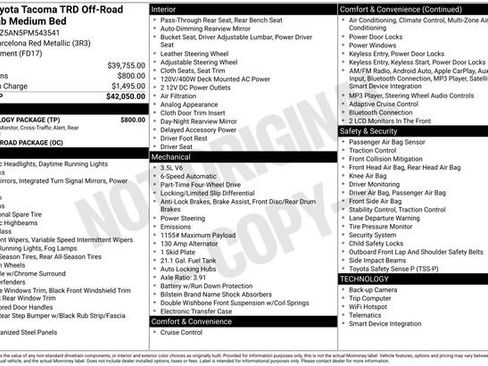 Used 2023 Toyota Tacoma TRD Off-Road w/ Technology Package image 35