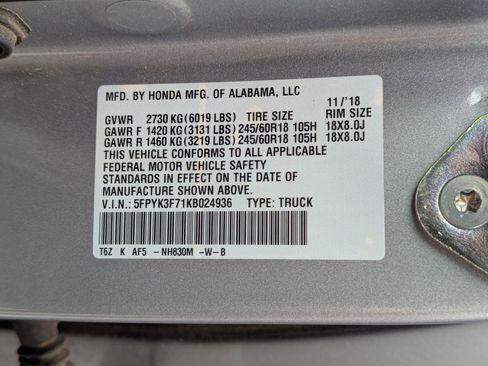 Used 2019 Honda Ridgeline RTL-E image 30