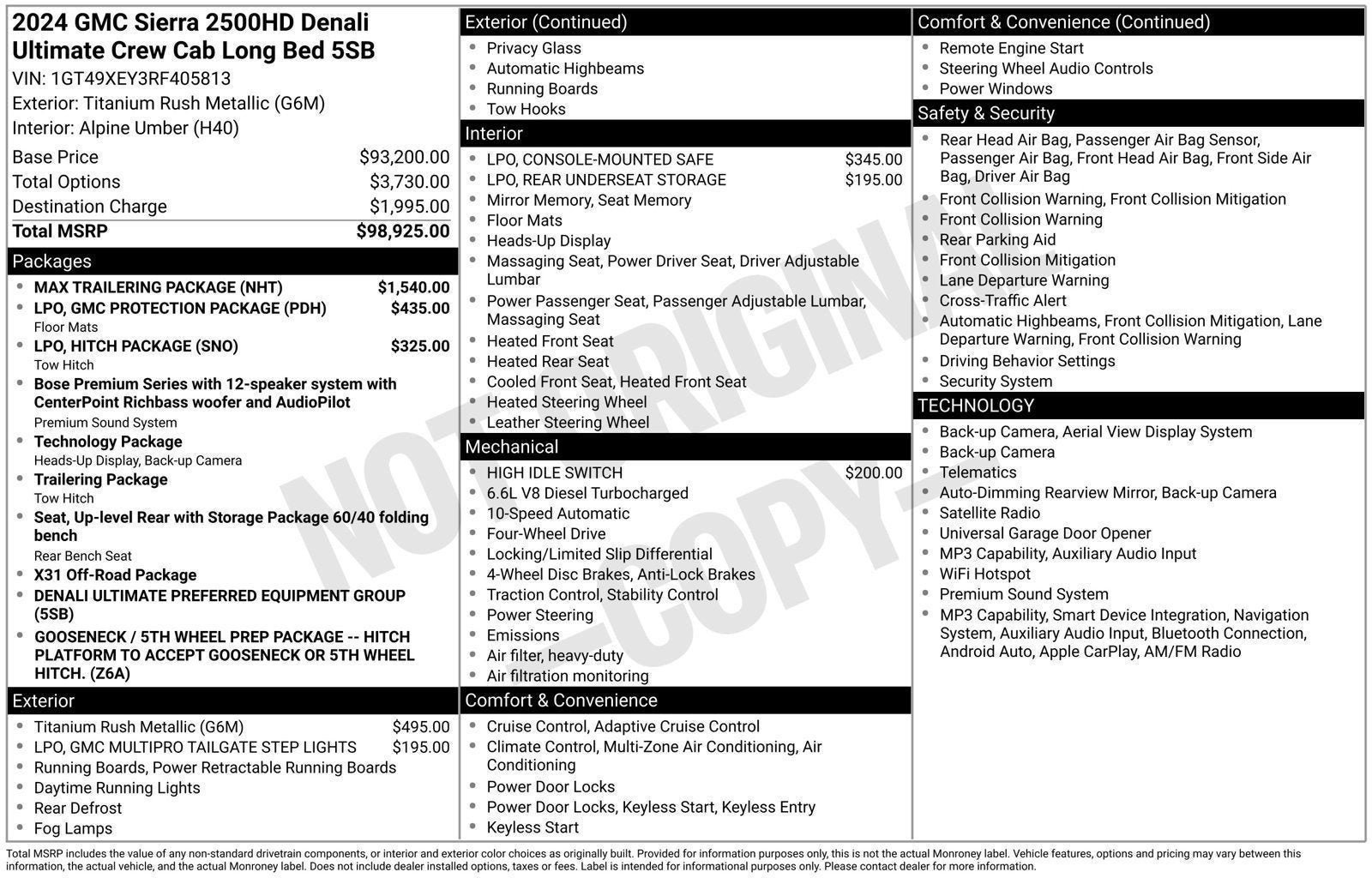 Used 2024 GMC Sierra 2500 Denali Ultimate w/ Max Trailering Package AWD/4WD image 8