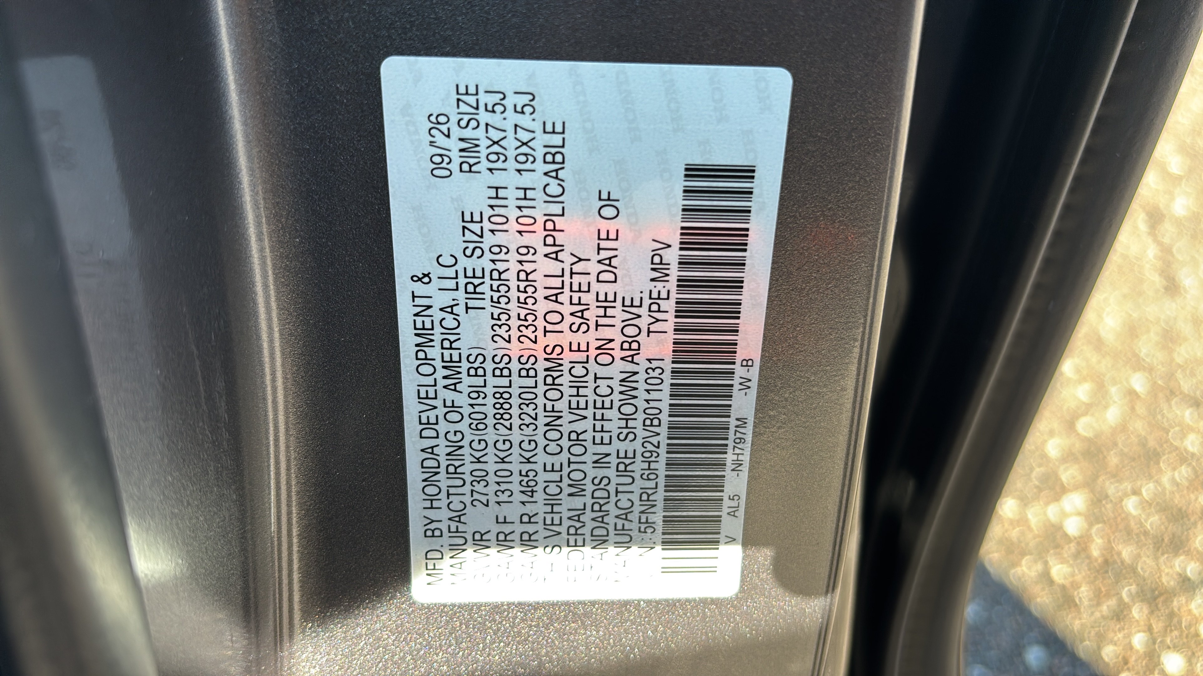 New 2027 Honda Odyssey Elite image 18