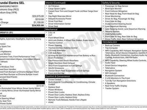 Used 2024 Hyundai Elantra SEL FWD image 20