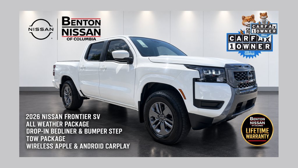 Certified 2026 Nissan Frontier SV w/ All-Weather Content Package AWD/4WD 360° Tour