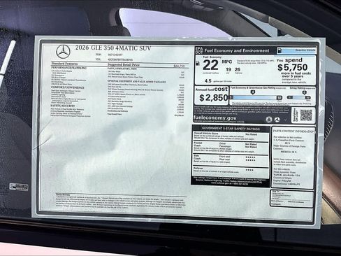 New 2026 Mercedes-Benz GLE 350 4MATIC image 18