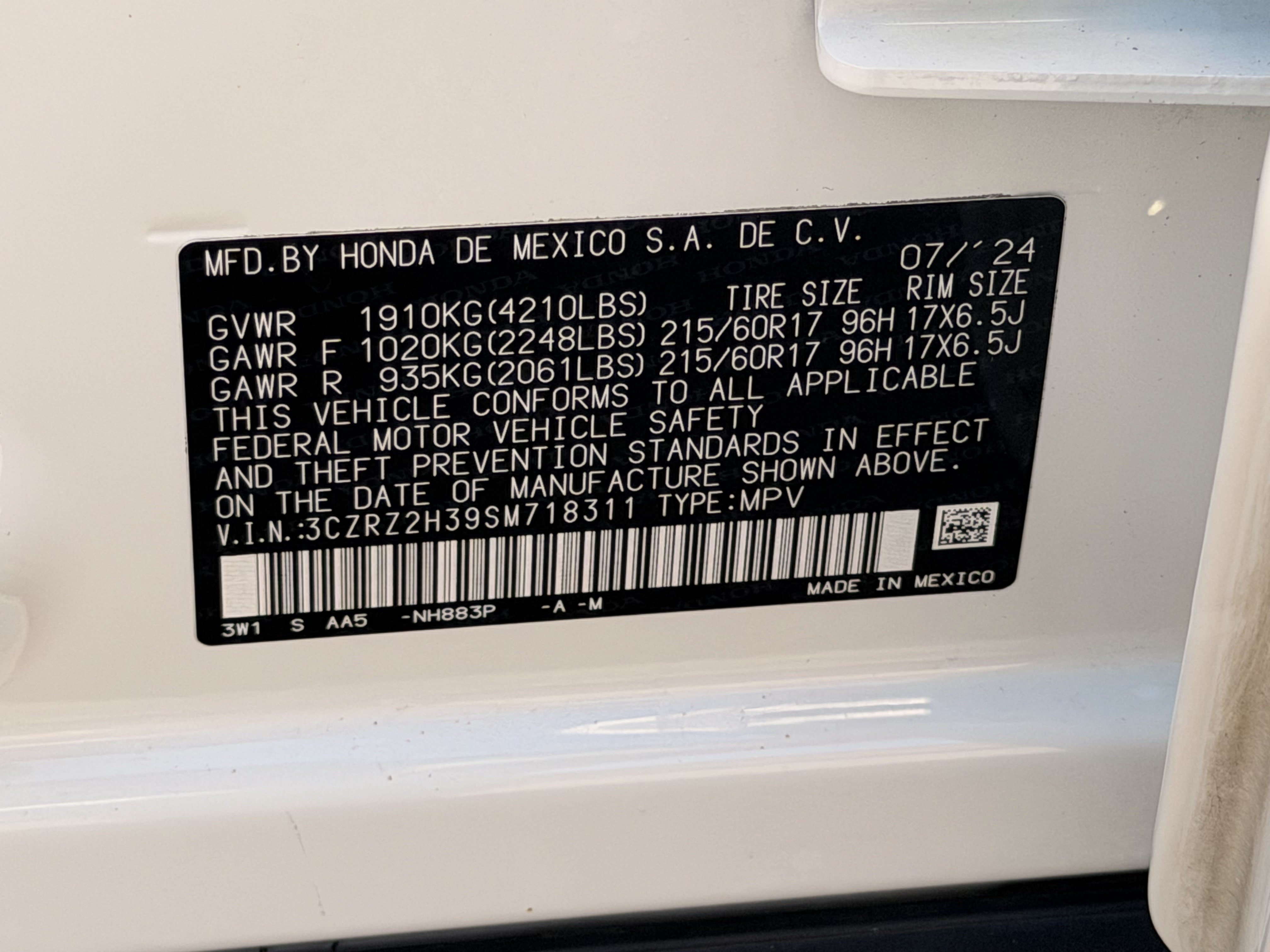 Used 2025 Honda HR-V LX image 27
