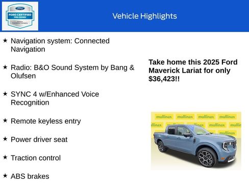 Certified 2025 Ford Maverick Lariat AWD/4WD image 18