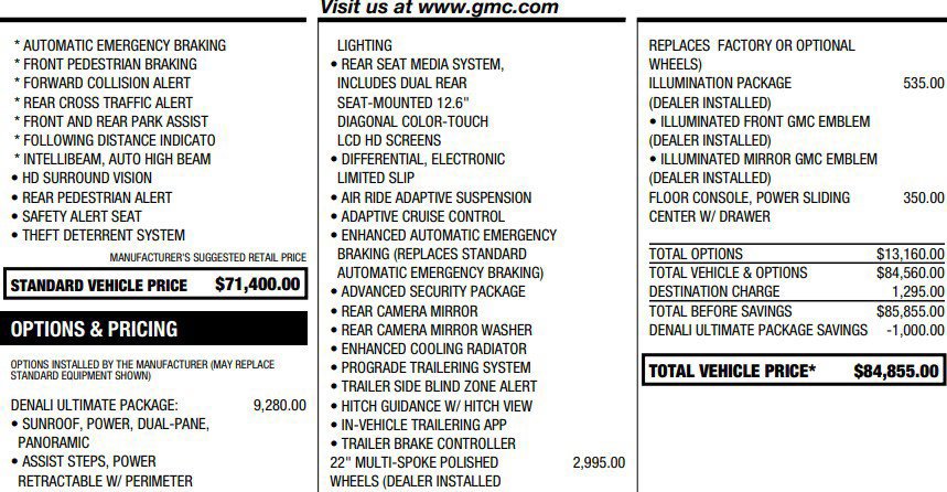 Used 2021 GMC Yukon Denali w/ Denali Ultimate Package AWD/4WD image 5