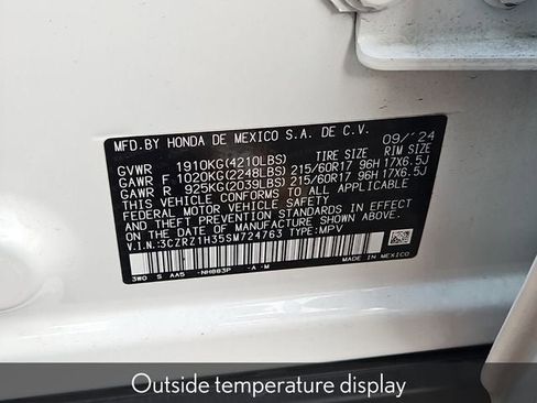Certified 2025 Honda HR-V LX image 38