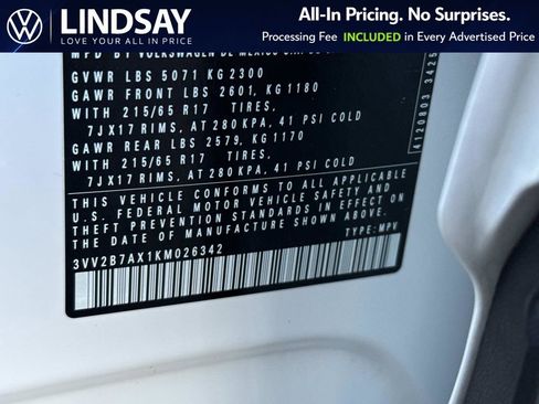 Used 2019 Volkswagen Tiguan SE w/ Panoramic Sunroof Package image 26