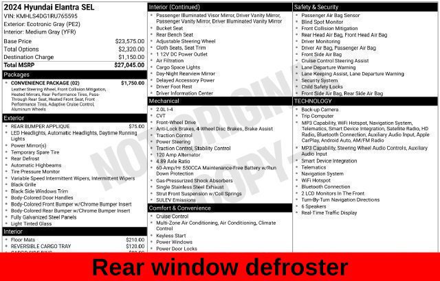 Used 2024 Hyundai Elantra SEL w/ Convenience Package FWD image 21