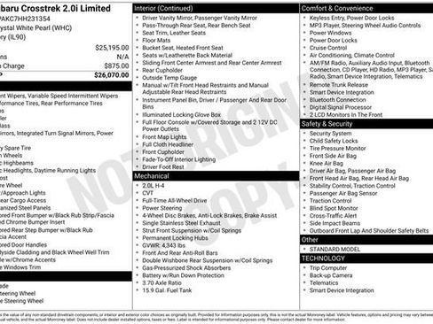 Used 2017 Subaru Crosstrek 2.0i Limited image 4