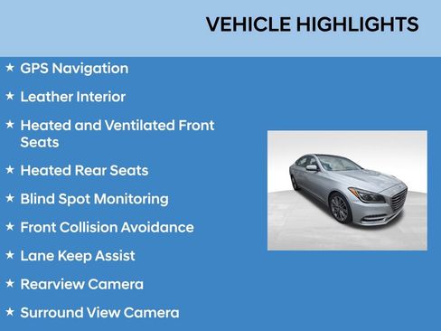 Used 2018 Genesis G80 3.8 w/ Option Group 03 AWD/4WD image 3