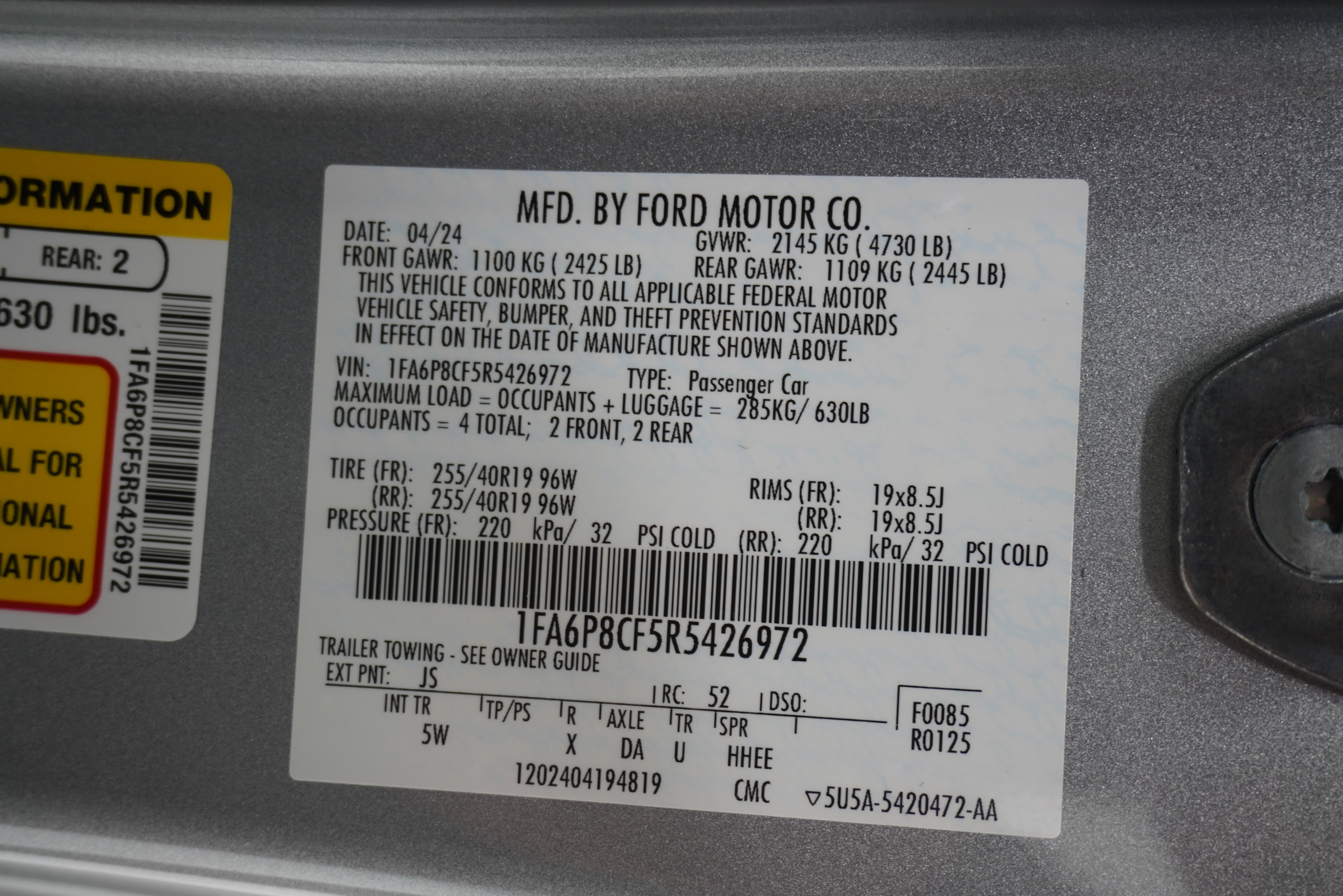 Used 2024 Ford Mustang GT Premium RWD image 31