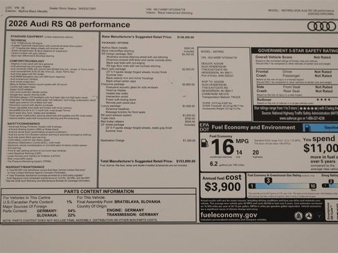New 2026 Audi RS Q8 performance image 32