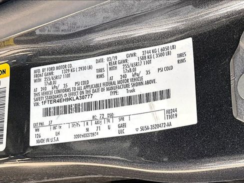 Used 2019 Ford Ranger XLT w/ Equipment Group 302A Luxury image 29