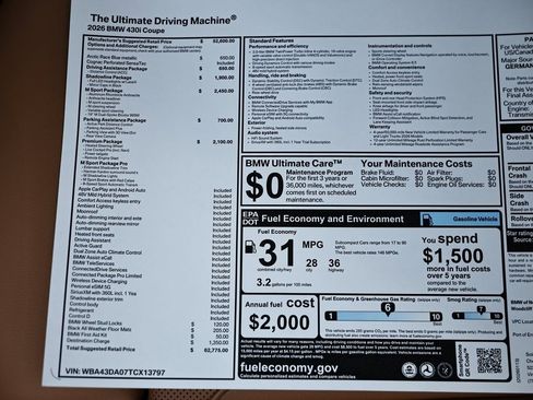 New 2026 BMW 430i 430i w/ M Sport Package image 40