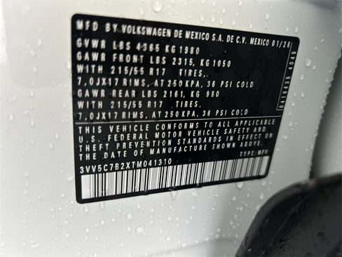 New 2026 Volkswagen Taos S image 39