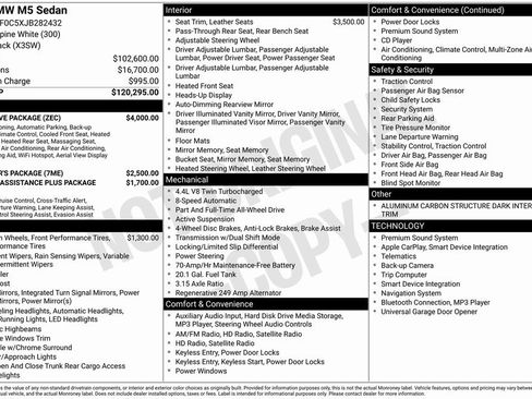 Used 2018 BMW M5 image 2