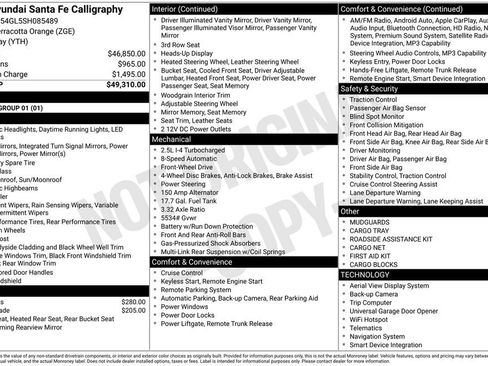 Certified 2025 Hyundai Santa Fe Calligraphy FWD image 30