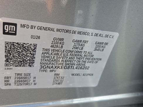 New 2026 Chevrolet Equinox ACTIV w/ LPO, Floor Liner Package FWD image 22
