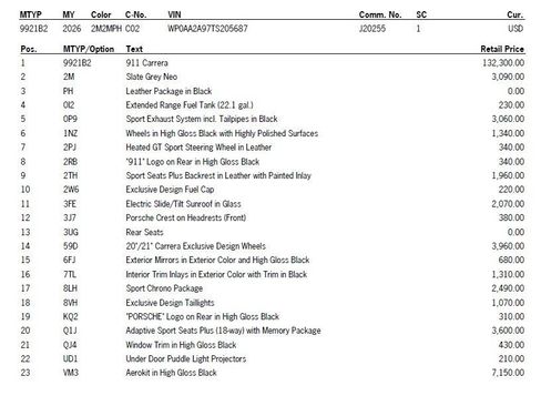 New 2026 Porsche 911 Carrera image 48
