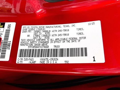 New 2026 Toyota Tundra SR image 18