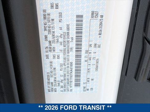New 2026 Ford Transit 150 Low Roof image 19