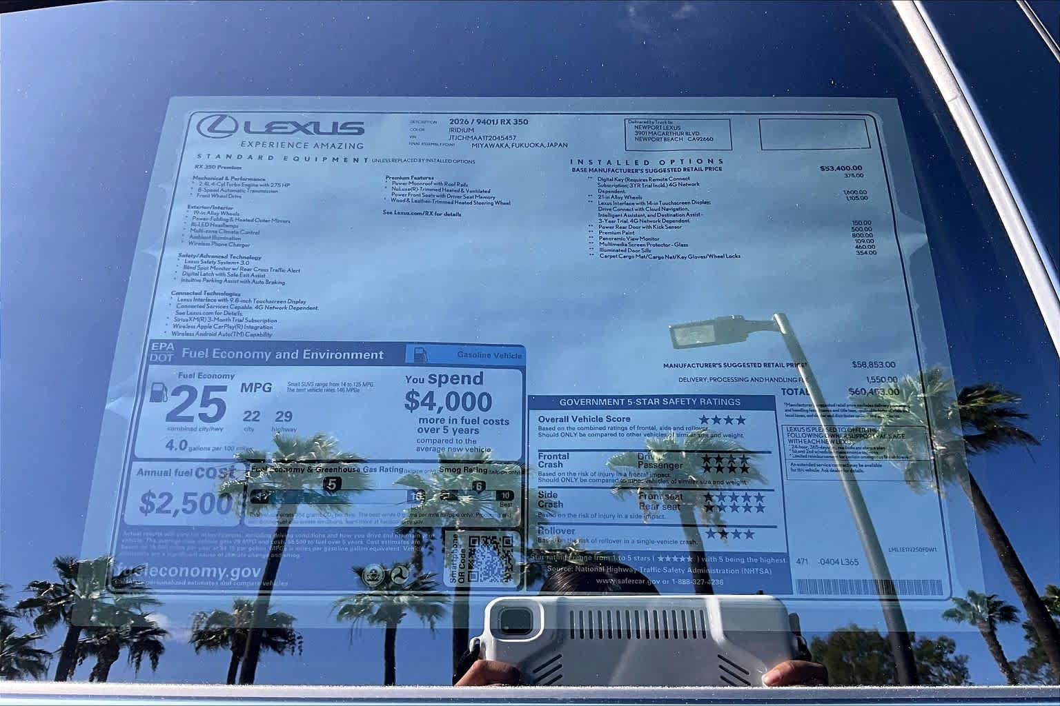 New 2026 Lexus RX 350 Premium FWD image 22