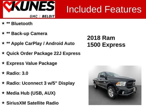 Used 2018 RAM 1500 Express w/ Express Value Package image 2
