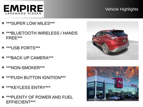 Used 2017 Nissan Murano S AWD/4WD image 2