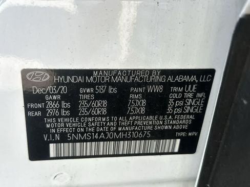 Used 2021 Hyundai Santa Fe SE FWD image 29