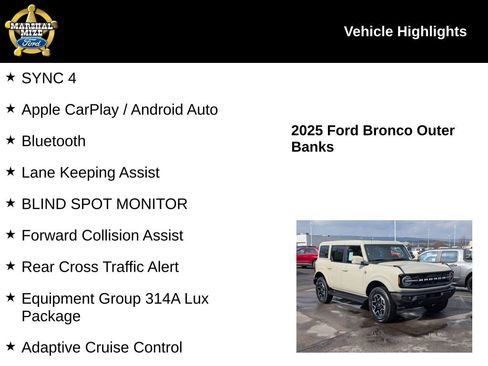 New 2025 Ford Bronco Outer Banks image 2